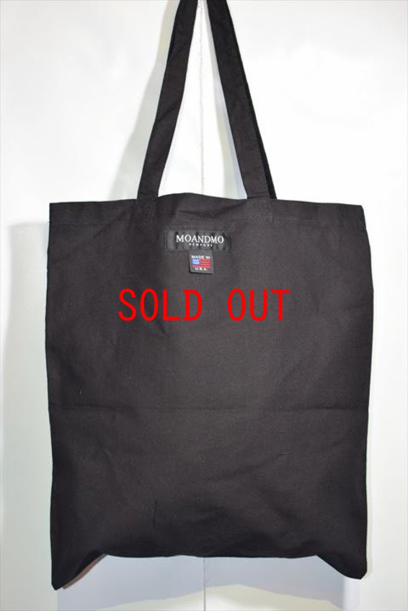 画像2: Mo'&Mo' NewYork(モーアンドモー ニューヨーク) Eco Tote Bag Sport Black トートバッグ (2)