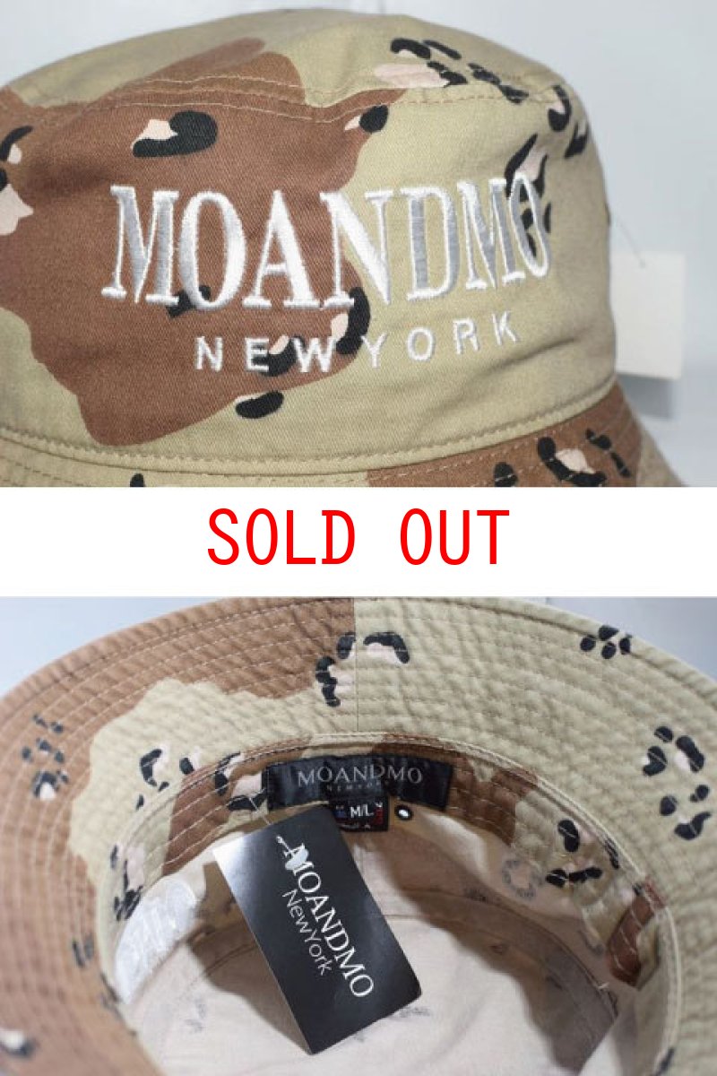 画像2: Mo'&Mo' NewYork(モーアンドモー ニューヨーク) Logo Bucket Hat Desert Camo バケットハット (2)