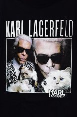 画像2: Homage Tees(オマージュティーズ) S/S Karl Lagerfeld of Wales Tee Black カール ラガーフェルド Tシャツ (2)