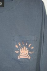 画像3: Belief (ビリーフ) Queensboro L/S Pocket Tee Denim ポケット 長袖 Tシャツ (3)