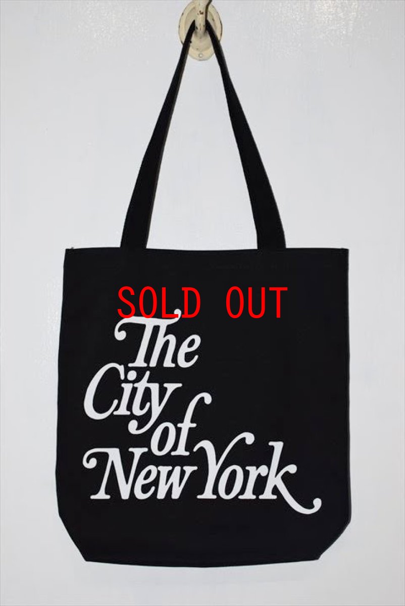画像1: Only NY (オンリーニューヨーク) The City Of NewYork Tote Bag Black トートバッグ (1)
