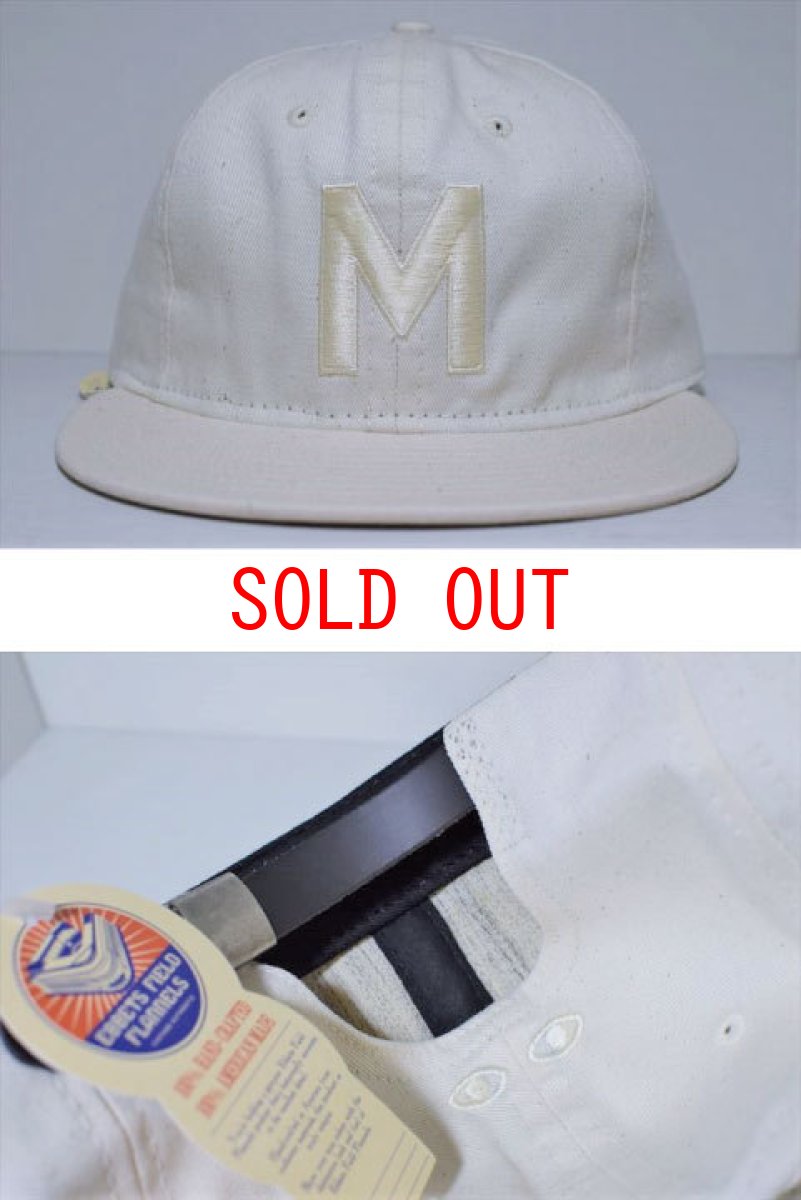 画像1: Moon Collective(ムーン コレクティブ) Ebbets Field M 6Panel Cap White エベッツ フィールド キャップ (1)