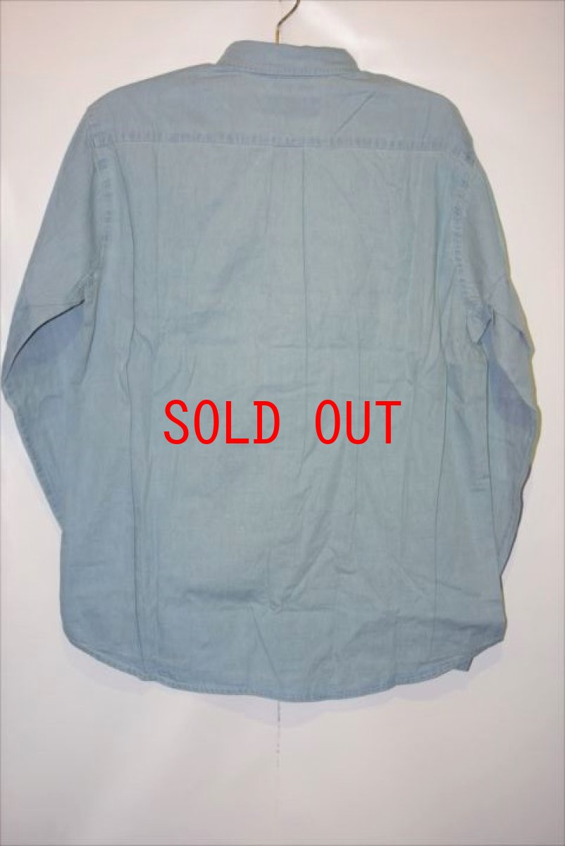 画像2: Only NY (オンリーニューヨーク) L/S OK Washed Cotton Twill Shirt Denim 長袖 シャツ (2)