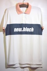 画像1: New Black(ニューブラック) Deuce Polo Shirt White Classic Logo スポーツ テニス ポロシャツ (1)