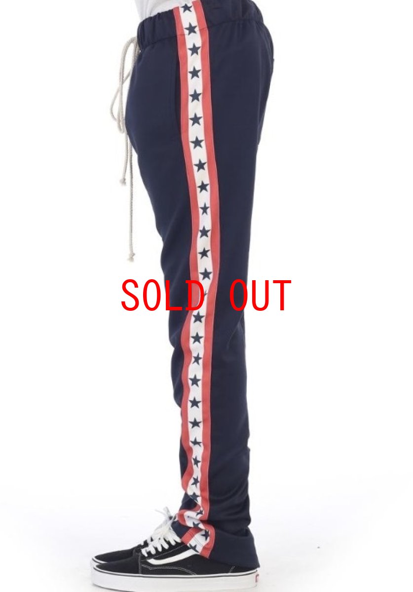 画像3: EPTM. (エピトミ) Techno Track Pants Star NAVY STARS Piping トラック パンツ (3)