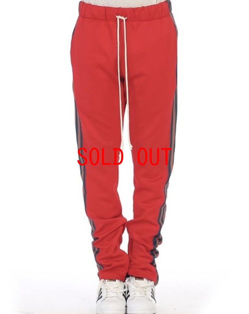 画像2: EPTM. (エピトミ) Techno Track Pants Red Green Piping トラック パンツ (2)
