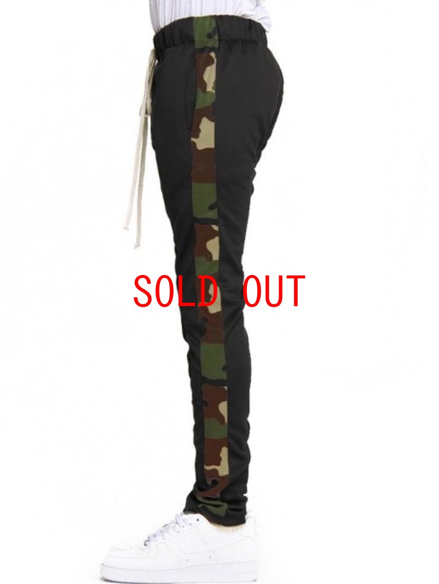 画像3: EPTM. (エピトミ) Techno Track Pants BLACK CAMO Piping トラック パンツ (3)