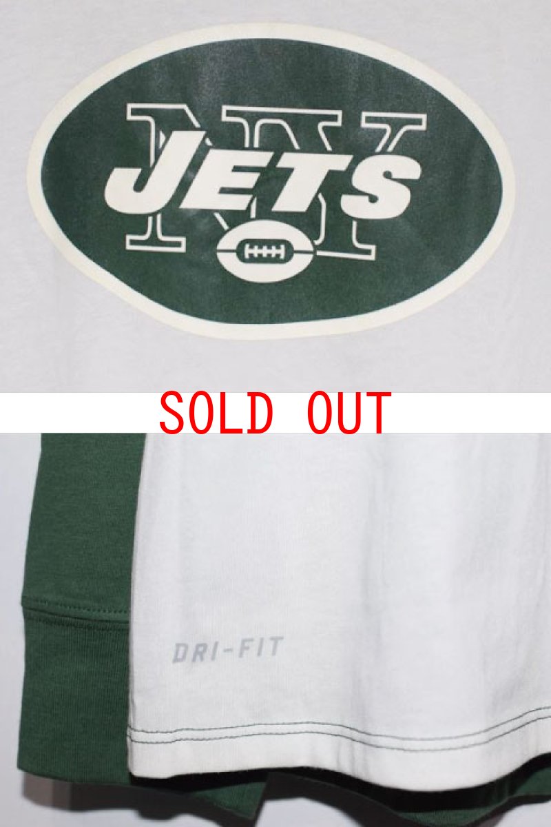 画像3: Nike(ナイキ) L/S NewYork JETS Tee Green White ニューヨーク ジェッツ NFL 長袖 Tシャツ (3)