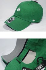 画像2: 47 Brand(フォーティーセブンブランド) Irish Base Runner Ball Cap Small Logo Green White グリーン ホワイト スモール ロゴ Round 6 Panel  (2)