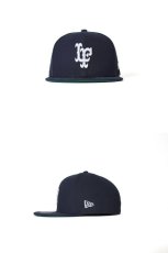 画像2: Lafayette(ラファイエット) × NewEra(ニューエラ) LF Logo Gore-Tex 59Fifty Cap Navy エルエフ ロゴ Fitted キャップ (2)