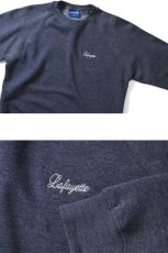 画像2: Lafayette(ラファイエット) Script Logo Raglan Crew Sweatshirt Navy スクリプト ロゴ ラグラン クルーネック スウェット (2)