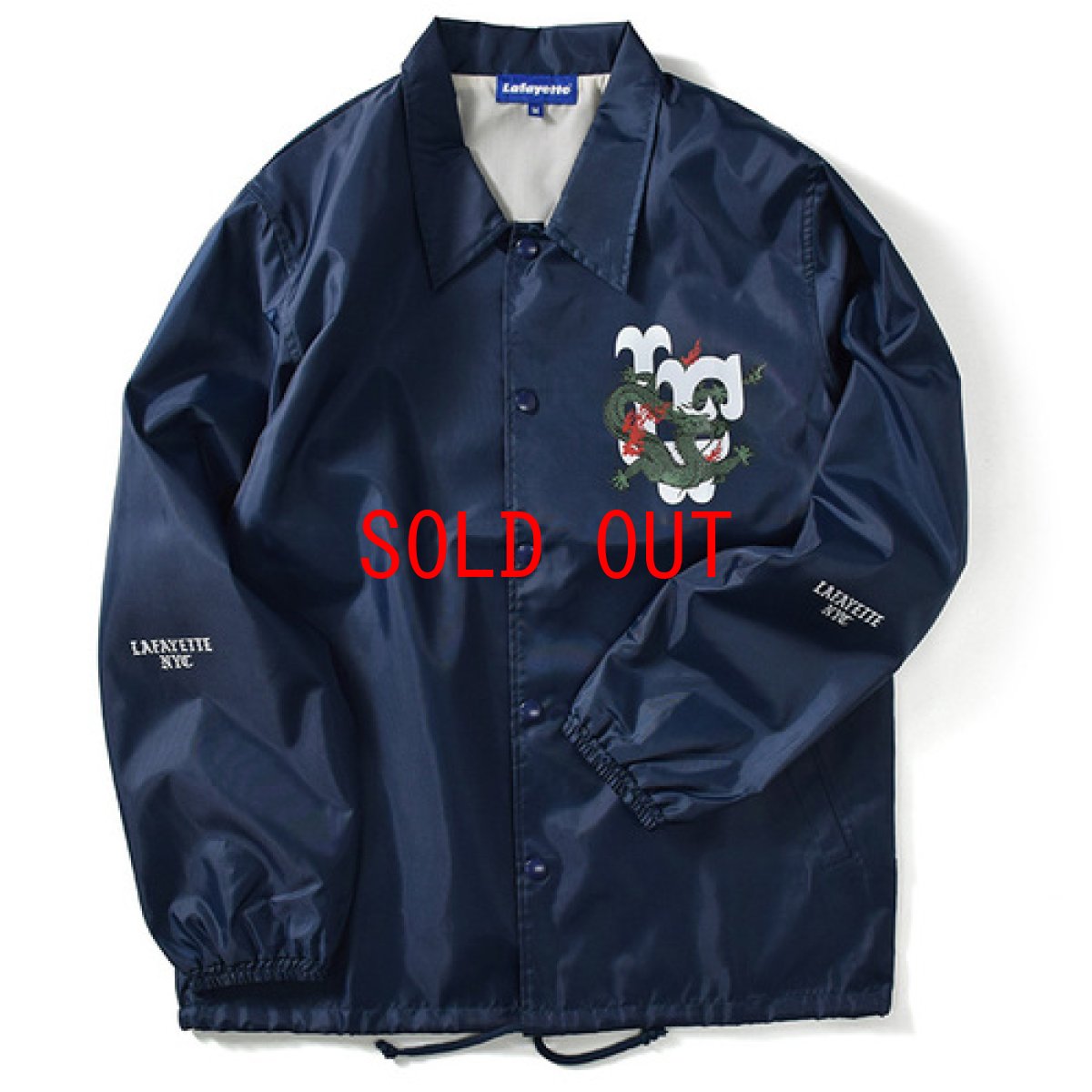 画像1: Lafayette(ラファイエット) Far East Dragon Coach Jacket Navy ファー イースト ドラゴン コーチジャケット ジャケット ネイビー (1)