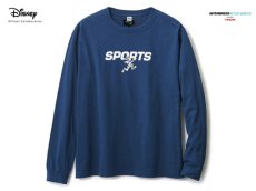 画像1: × Disney Goofy Sports L/S Tee Navy 長袖 Tシャツ (1)