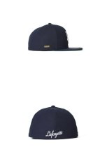 画像3: Lafayette(ラファイエット) × NewEra(ニューエラ) LF Logo Gore-Tex 59Fifty Cap Navy エルエフ ロゴ Fitted キャップ (3)