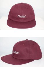 画像2: Nothin' Special(ナッシン スペシャル) Nothin Special Logo Ball Cap Maroon キャップ (2)