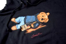 画像2: Deadline (デッドライン) Henny Bear Pullover Hoodie Black へニー ベアー プルオーバー フーディー パーカー (2)