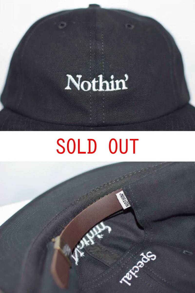 画像1: Nothin' Special(ナッシン スペシャル) Nothin Special Logo Ball Cap Black キャップ (1)