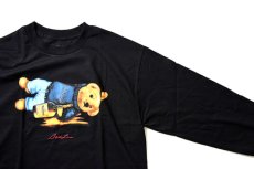 画像2: Deadline (デッドライン) Henny Bear L/S Tee Black へニー ベアー 長袖 Tシャツ (2)