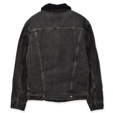 画像4: Levi's(リーバイス) Sherpa Trucker 3rd Type Jacket Medium Blackwash Denim Jacket Black New Fit ボア デニムジャケット (4)