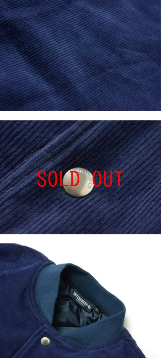 画像4: Indigo Dyed Corduroy Varsity Jacket Navy インディゴ コーデュロイ ジャケット (4)