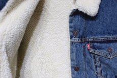 画像5: Levi's(リーバイス) Sherpa Trucker Jacket Medium Wash Indigo Denim ボア デニムジャケット (5)