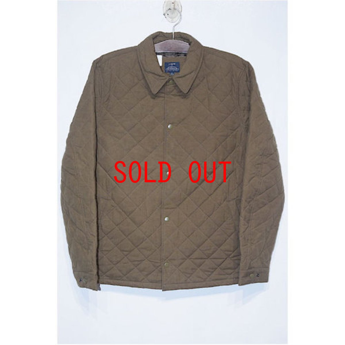 画像1: J.Crew (ジェイクルー) Quilted Jacket Olive キルティング ジャケット オリーブ Nylon Cotton ナイロン (1)