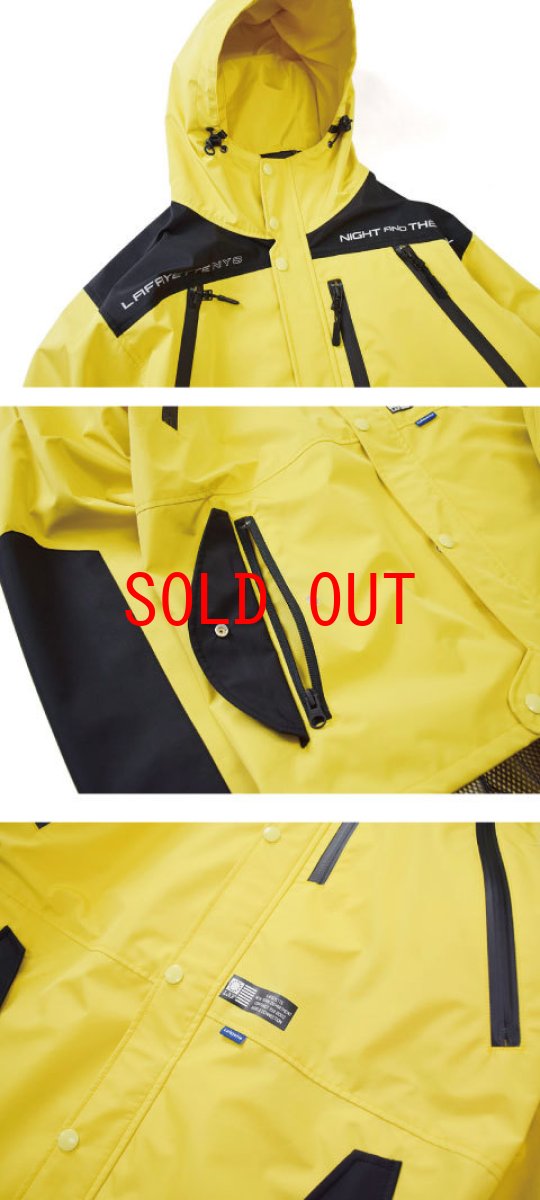 画像4: Lafayette(ラファイエット)3Layer Nylon Fishtail Jacket Yellow Black Parka ナイロン フィッシュテール ジャケット イエロー ブラック マウンテン パーカー (4)