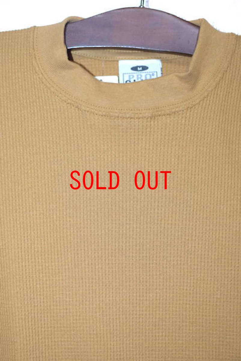 画像2: Pro Club(プロクラブ) L/S Solid Heavy Weight Thermal Tee Brown 長袖 ソリッド 無地 サーマル (2)