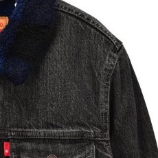 画像3: Levi's(リーバイス) Sherpa Trucker 3rd Type Jacket Medium Blackwash Denim Jacket Black New Fit ボア デニムジャケット (3)