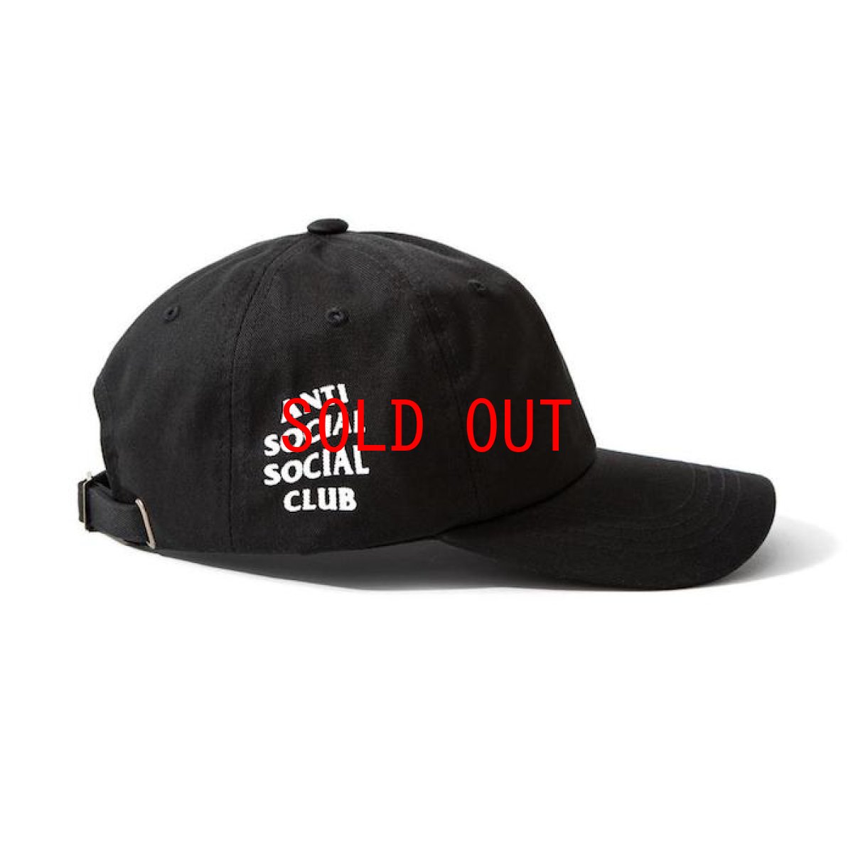画像1: Anti Social Social Club(アンチ ソーシャル ソーシャル クラブ) Logo Ball Cap Black White (1)