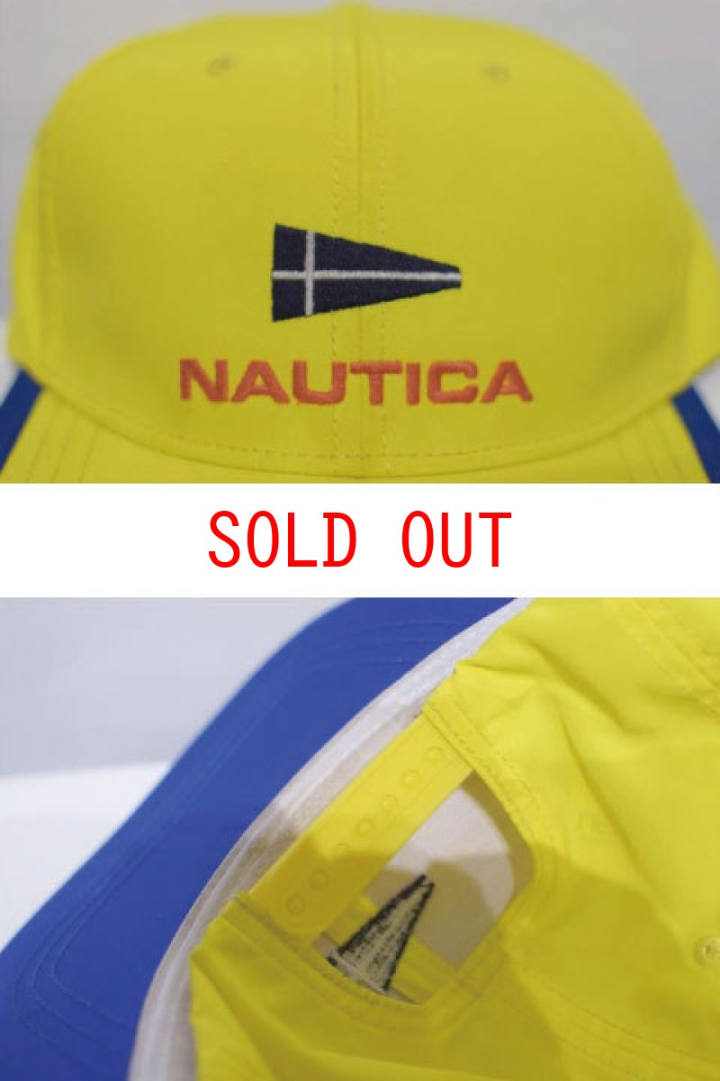 画像2: Nautica(ノーティカ) + UO Snapbuck Cap Logo Neon Yellow スナップバック キャップ  (2)