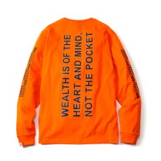 画像2: Billionaire Boys Club (ビリオネアボーイズクラブ) L/S Tee 長袖 Tシャツ Orange (2)