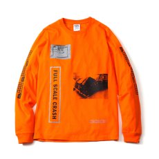 画像1: Billionaire Boys Club (ビリオネアボーイズクラブ) L/S Tee 長袖 Tシャツ Orange (1)