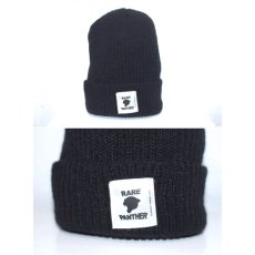 画像2: Rare Panther(レア パンサー)Knit Cap Black ニット キャップ  (2)