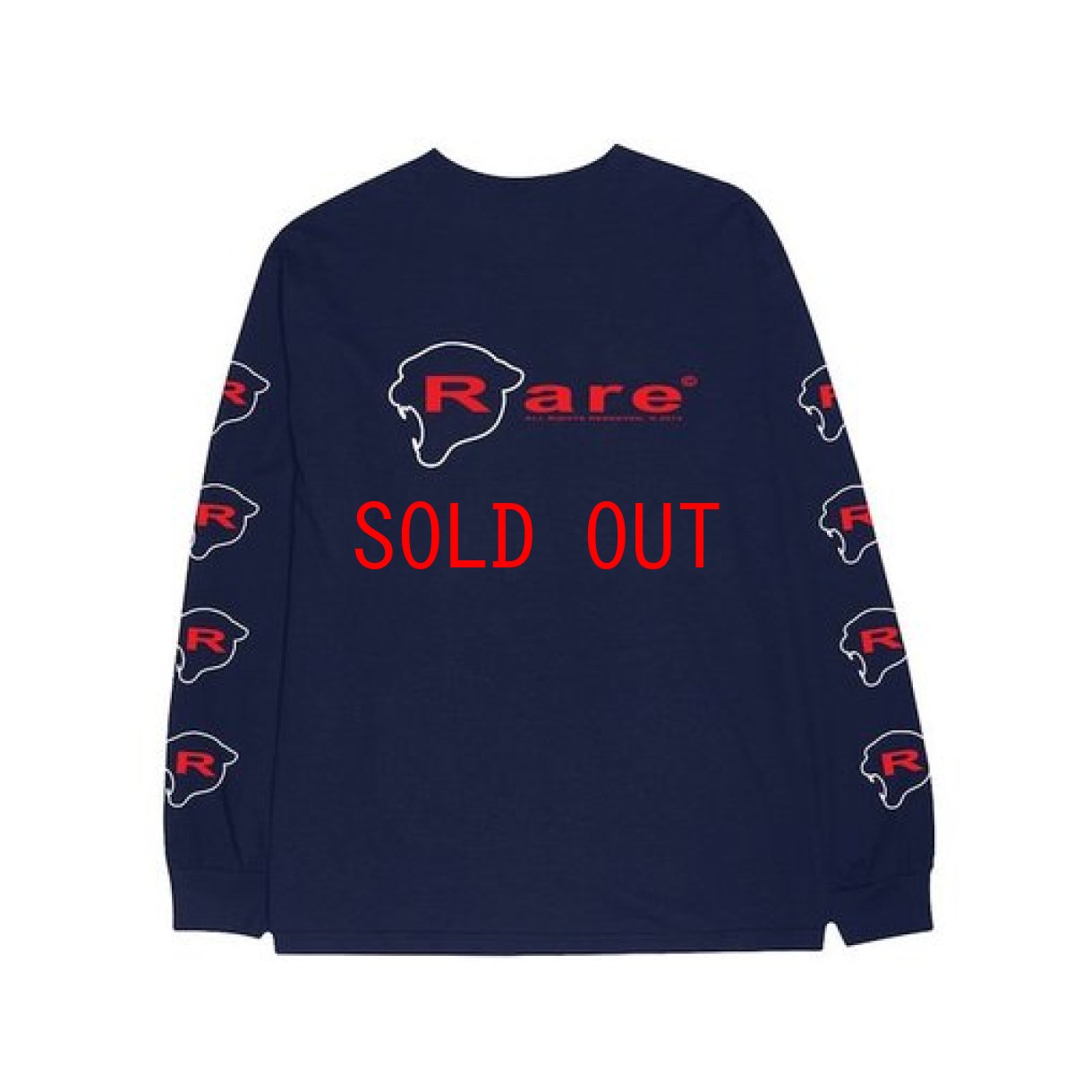 画像1: Rare Panther(レア パンサー)L/S Tee 長袖 Tシャツ Navy ネイビー (1)