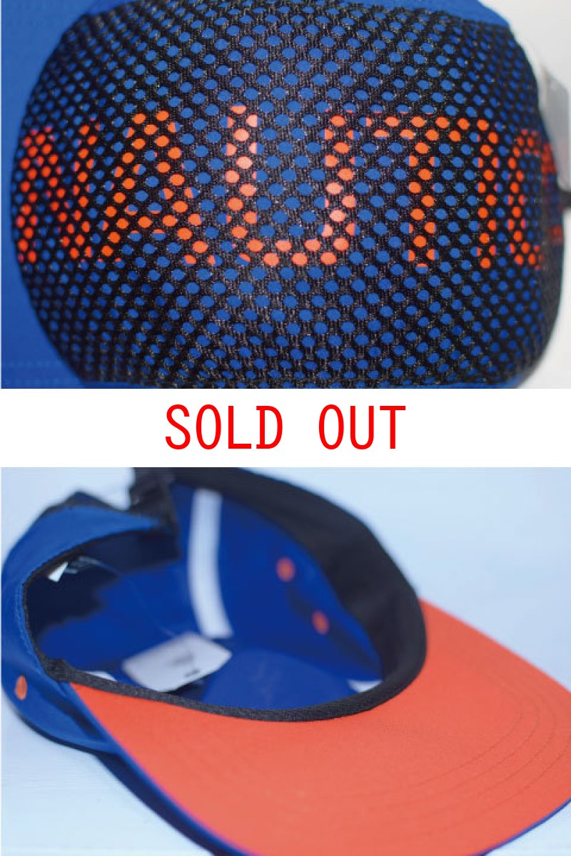 画像2: Nautica(ノーティカ) + UO 3Panel Mesh Camp Cap Logo Black Blue 切替 キャンプ キャップ (2)