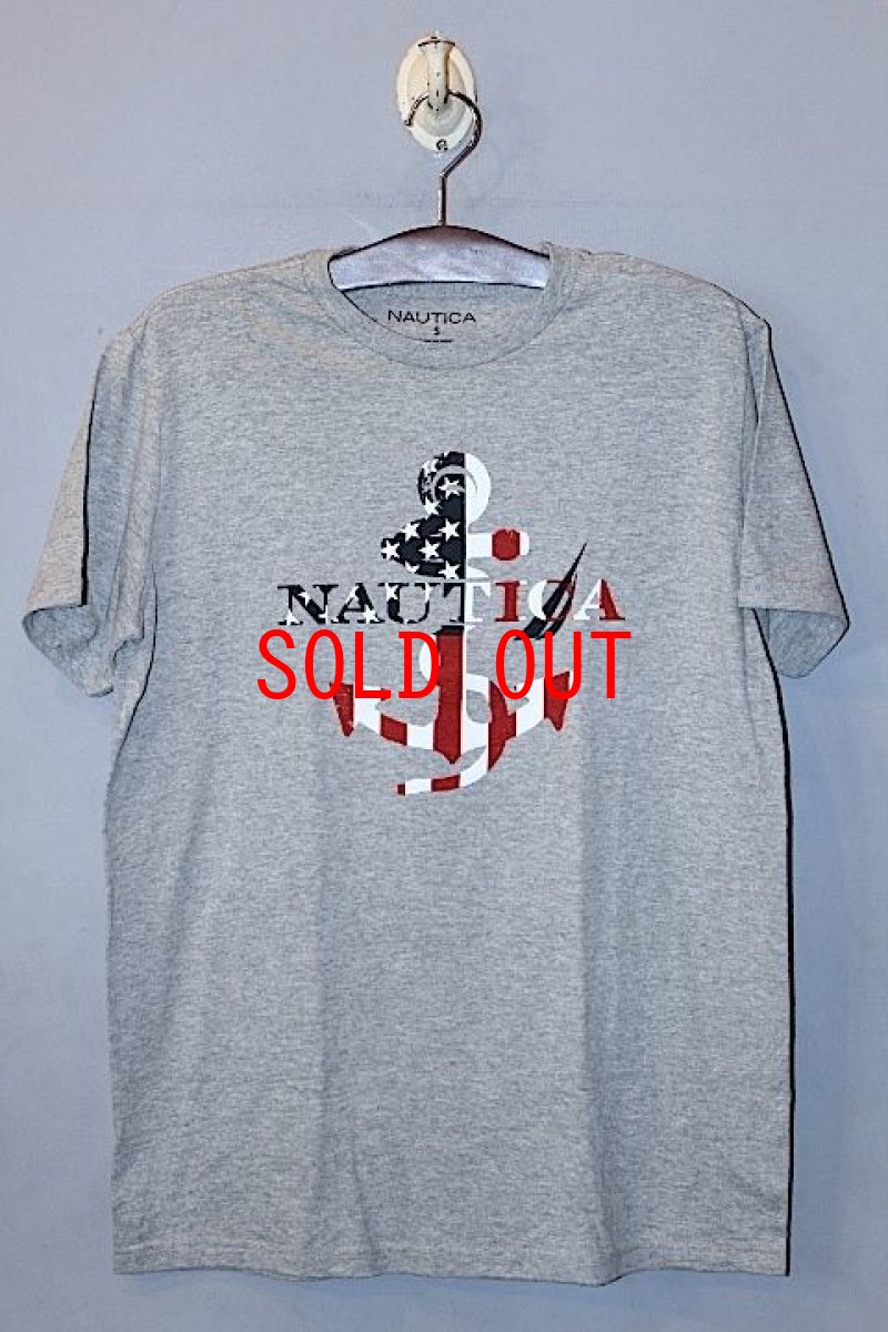 画像2: Nautica(ノーティカ) Anchor Flag Tee Gray アンカー フラッグ Logo ロゴ Tシャツ (2)