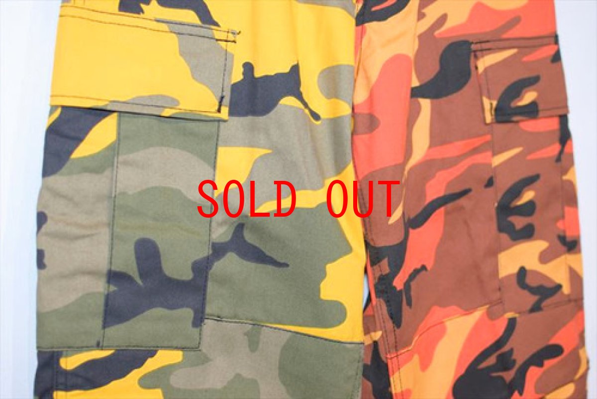 画像4: Two Tone Camo BDU Cargo Pants カーゴパンツ Yellow Orange (4)