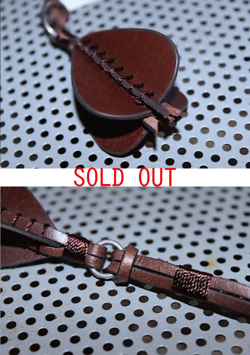 画像2: J.Crew(ジェイクルー) Leather Darts Key Chain Brown レザー ダーツ キーチェーン キーホルダー (2)
