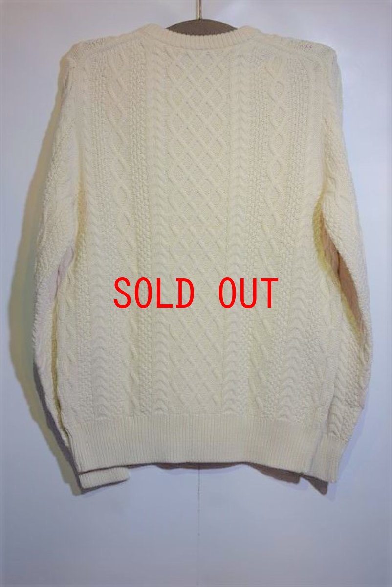 画像3: J.Crew (ジェイクルー) Crew Neck Cable Knit Sweater クルーネック ケーブル ニット セーター (3)