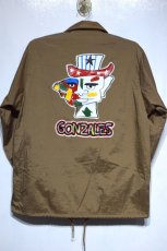 画像2: Mark Gonzales(マークゴンザレス) Nylon Coach Jacket Beige ナイロン コーチ ジャケット Gonz  (2)