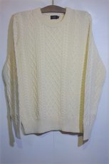 画像2: J.Crew (ジェイクルー) Crew Neck Cable Knit Sweater クルーネック ケーブル ニット セーター (2)