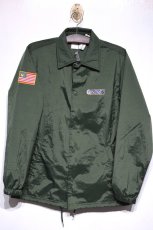 画像2: Mark Gonzales(マークゴンザレス) Nylon Coach Jacket Green ナイロン コーチ ジャケット Gonz  (2)