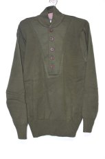 画像1: Rothco(ロスコ) G.I Style 5-Button Sweater Olive ボタン アクリル セーター ニット (1)