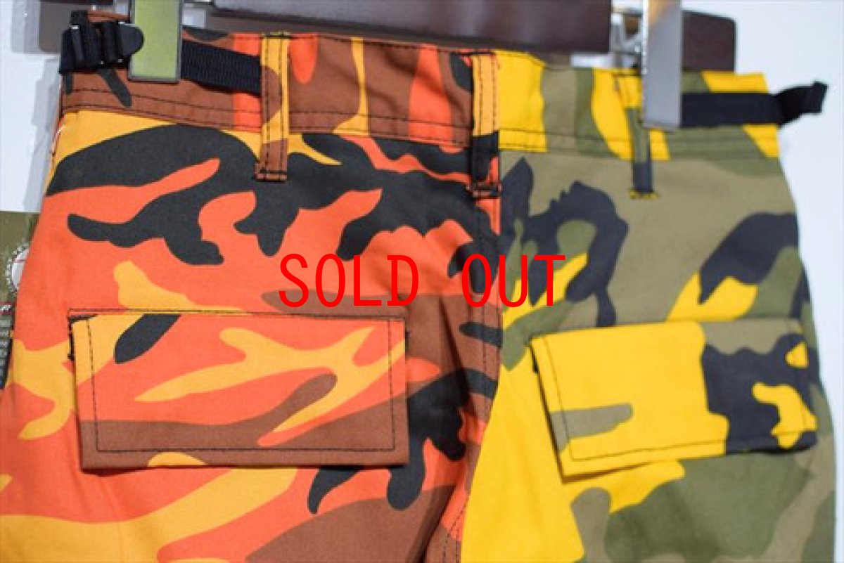 画像6: Two Tone Camo BDU Cargo Pants カーゴパンツ Yellow Orange (6)