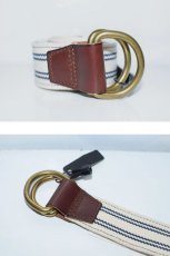 画像1: J.Crew(ジェイクルー) Stripe Ring Belt ストライプ リング ベルト (1)