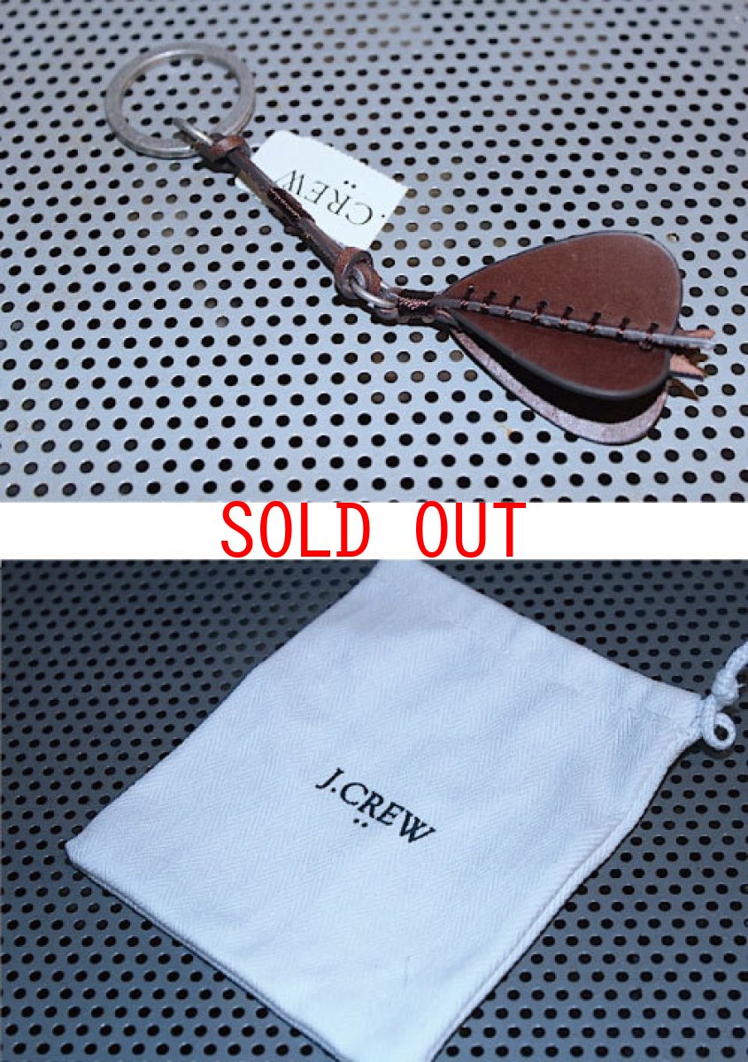 画像1: J.Crew(ジェイクルー) Leather Darts Key Chain Brown レザー ダーツ キーチェーン キーホルダー (1)