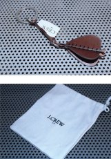 画像1: J.Crew(ジェイクルー) Leather Darts Key Chain Brown レザー ダーツ キーチェーン キーホルダー (1)