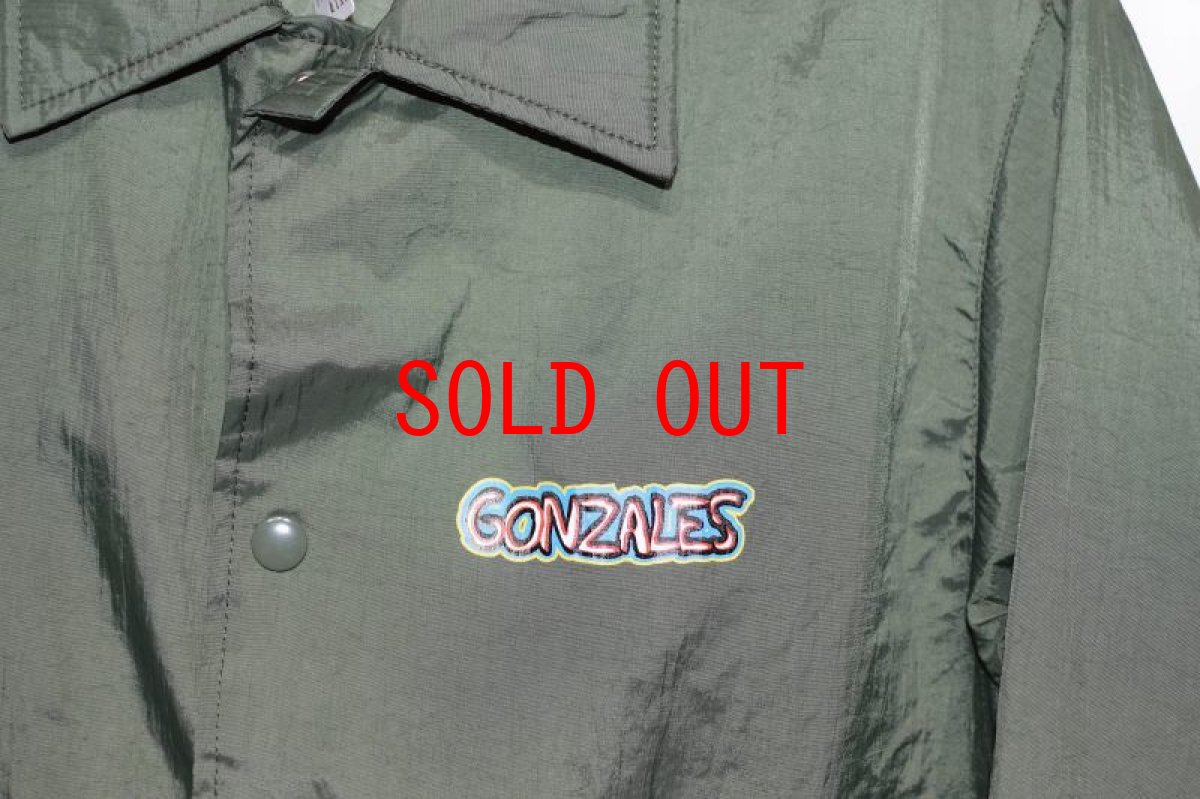 画像4: Mark Gonzales(マークゴンザレス) Nylon Coach Jacket Green ナイロン コーチ ジャケット Gonz  (4)