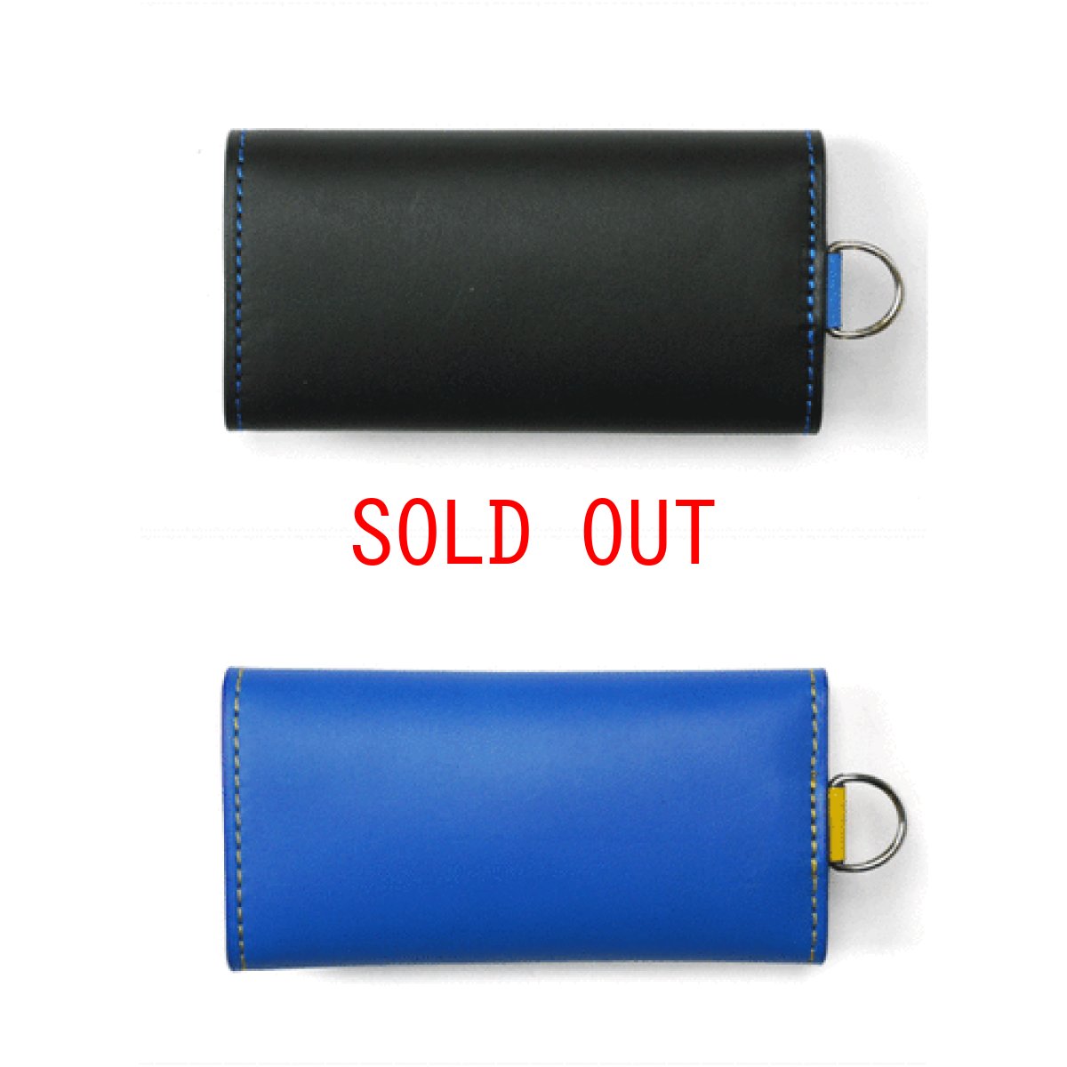 画像2: Genuine Leather Bicolor Key Case レザー キーケース (2)